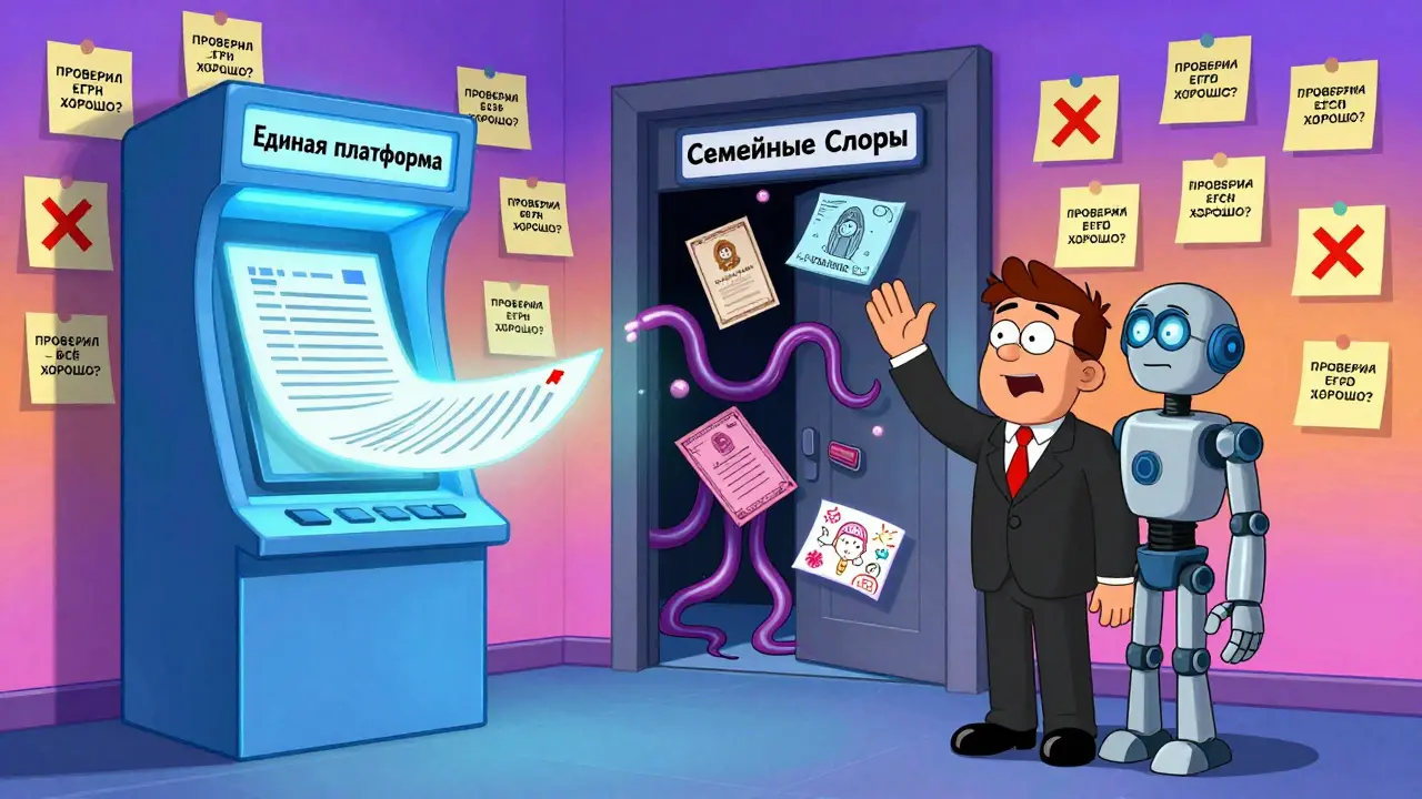 Цифровая киоск выдаёт отчёт, но из тайной двери ползут скрытые риски: брак, перепланировка, дети.