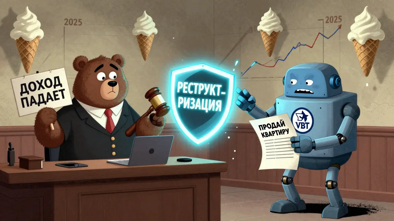 Судебный процесс: заемщик защищается щитом реструктуризации от банка-робота, судья — из кредитных договоров.
